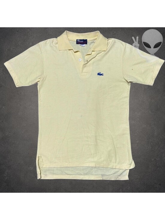 Izod Lacoste Other - Vintage Izod Lacoste Polo Shirt Boys 18 Fits Mens S Yellow Cotton Blend Japan